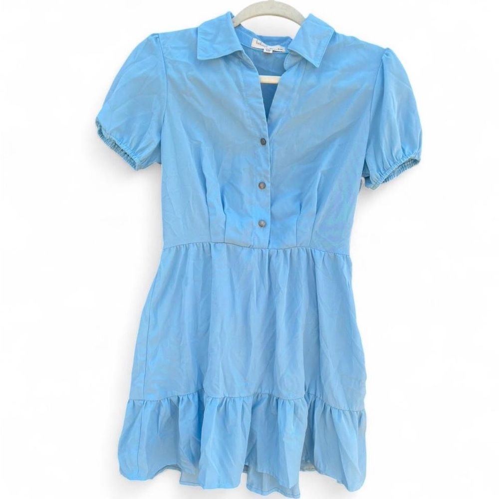 BeBop Light Blue Freedom Casual Mini Dress